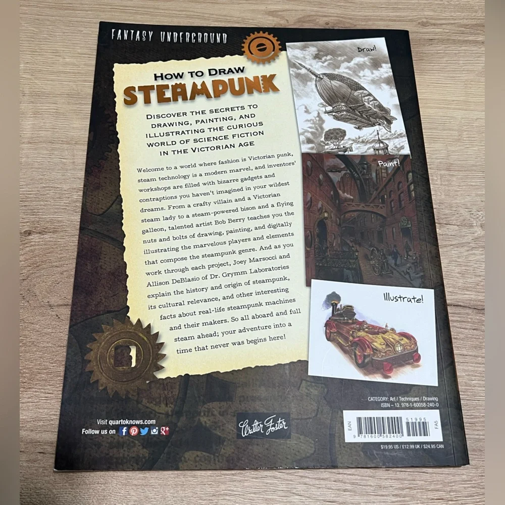 Fantasy Underground: How to Draw Steampunk Book